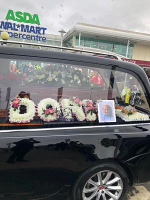 Asda Great Bridge held a minute's applause for Tipton Twin Doris Hobday