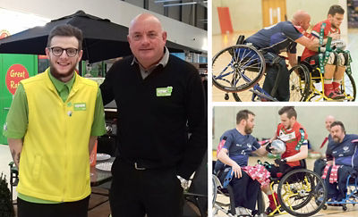 Harry Jones from Asda Wrexham plays wheelchair rugby league for Wales