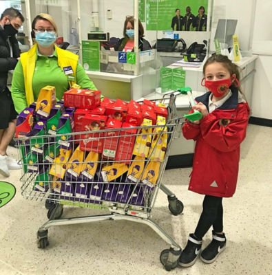 Layla Davidson at Asda Robroyston
