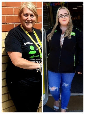 Mandy Holley and Stacey Parson from Asda Living Llantrisant