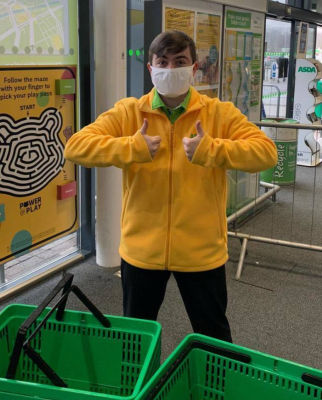 Michael King is thriving after getting a job at Asda Swindon Haydon
