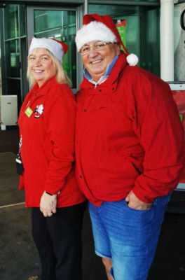 Gill Chambers from Asda St Leonards will become Mrs Christmas when she gets married to Dave on Christmas Eve