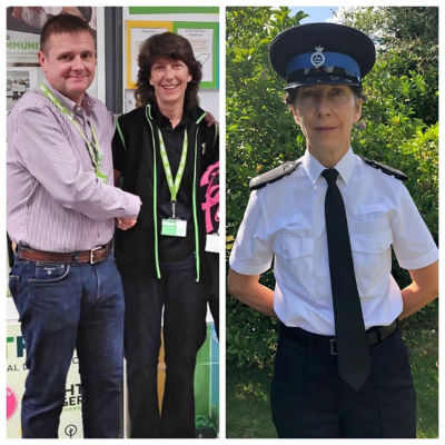 Sue Blackley from Asda Watford helps train police cadets in her spare time