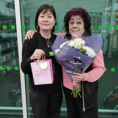 Happy Mother's Day to Carole Willoughby and her daughter Andrea Dettmer from Asda Watford