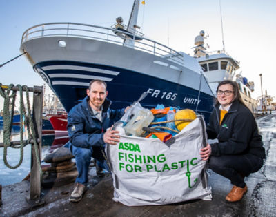 Asda Fishing Fir Plastic initiative