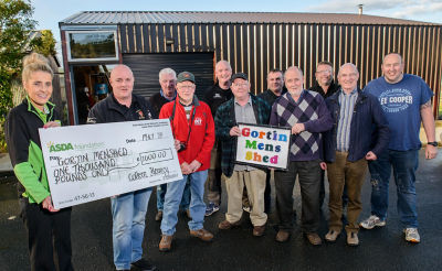 Asda Omagh donation to Gortin Men's Shed