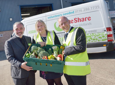 Asda chief customer officer Andy Murray at the new FareShare East Midlands depot