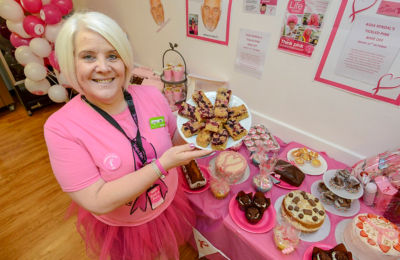 Asda Kendal community champion Sandra Shadbolt organised a baking contest for Tickled Pink