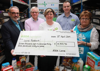 Asda Fight Hunger Create Change at Larne Foodbank