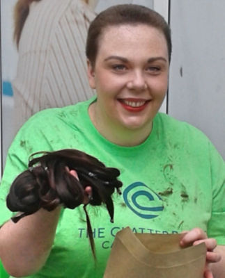 Brave Jo has head shaved for charity