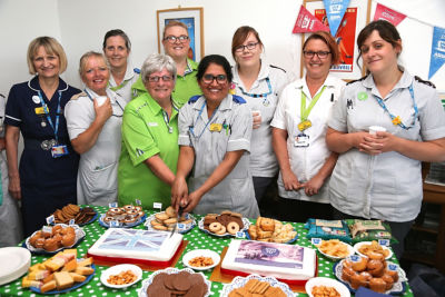 Brenda Wright from Asda Bedminster with South Bristol Community Hospital 