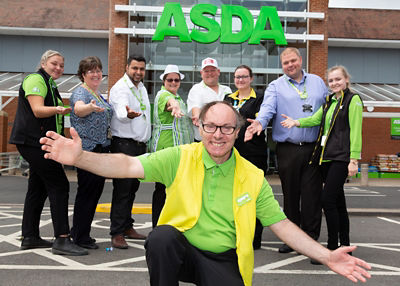 Paul Humphreys from Asda Abbey Park is a big hit with customers on Facebook
