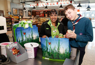1st Uxbridge Scout Group fundraising in store