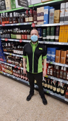 Matthew Haslett at Asda Shore Road