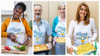 Asda Meals That Made Them Jasmin Cox-Williams Tim Lee Helen Lee and Yvonne Burrage 