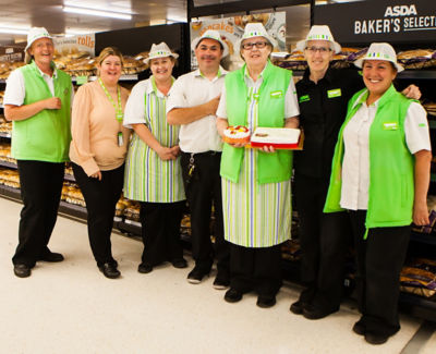 Bakery colleagues wish Pat a happy birthday