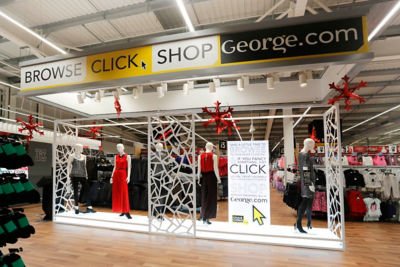 Mannequins are wearing George clothing