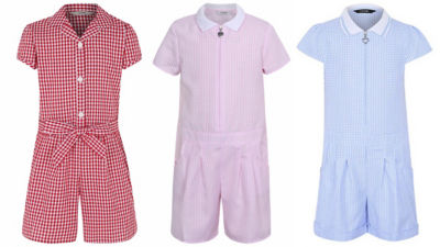 Gingham playsuits
