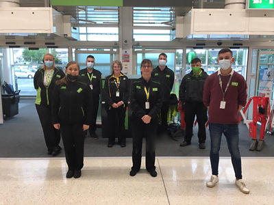 Team at Asda Ballyclare helped customers after flash floods