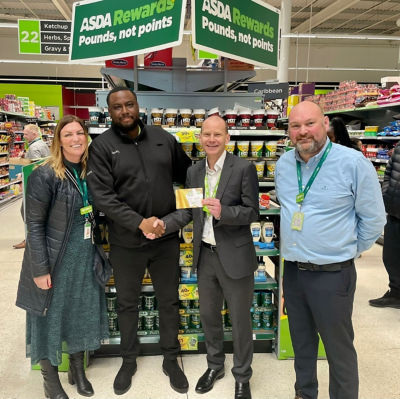 Customer at Asda Barnes Hill thanks security colleague Jacob Robert for saving his life