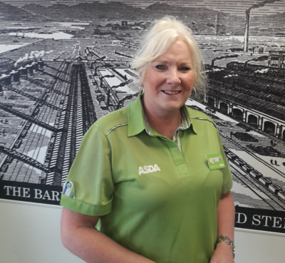 Asda Barrow community champion Gill Gerrish celebrates 10 years of the Asda community programme
