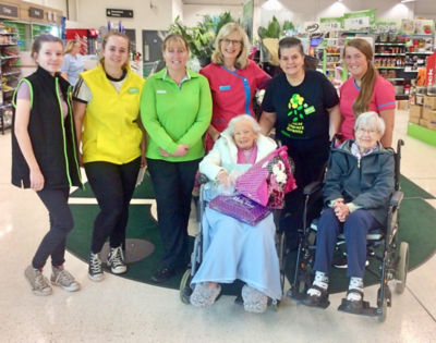 Velma's VIP visit to see colleagues at our Bearsden store