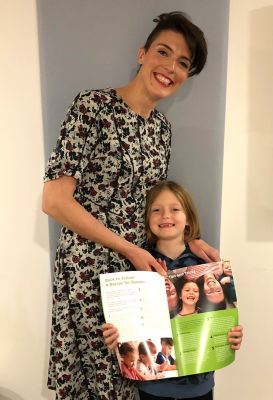 Blogger Becky O'Leary with her daughter Peggy