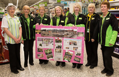 Long serving colleagues at Asda Bedminster's 30th birthday celebrations