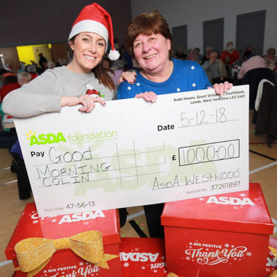Asda Belfast Westwood community champion Noeleen with community centre volunteers