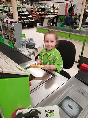 Asda Portsmouth makes five-year-old Bella-Rose's dream to be a colleague come true 