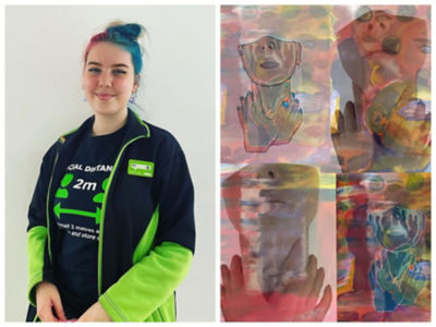 Abigail Lyons from Asda Bishopbriggs has art displayed in Milan gallery