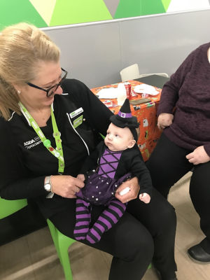 Colleagues at Asda Blackwood hold Halloween party for children