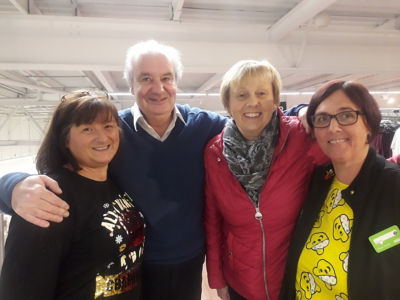 Shoppers reunited with Asda Boldon colleagues Helen and Linda who saved his life