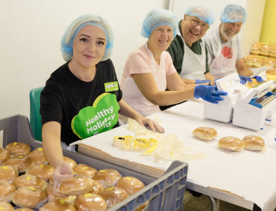 Asda Farnworth community champion Carolina at Urban Outreach