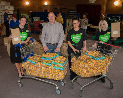 Asda colleagues with Urban Outreach founder Dave Bagley