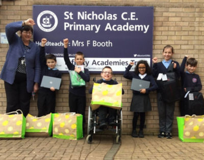 Asda Boston donate laptops to St Nicholas CE Primary Academy
