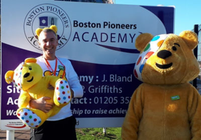 Asda Boston community champion Stephen supporting BBC Children in Need