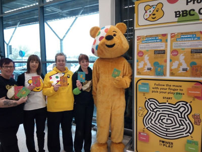 Colleagues at Asda Bury St Edmonds  raise money for Children in Need
