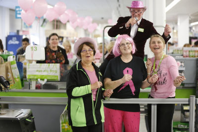 Sid singing for customers at Asda Bexleyheath