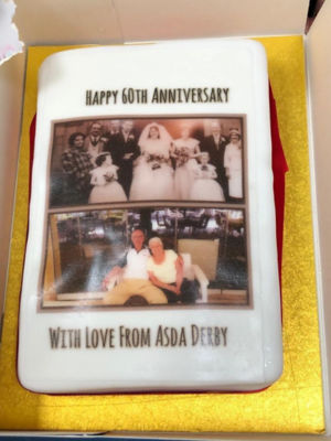 Ann and Harold Patrick celebrate diamond wedding at Asda Derby