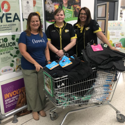 Jo Gough Asda Cannock supplies for St Vincent’s RC Primary School