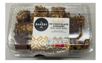 Allergen Alert: Undeclared Egg in Asda Chocolate Caramel Mini Crisp Bites, 200g