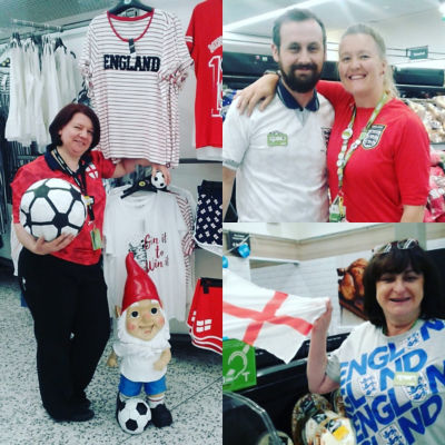 Asda Carlisle colleague Neiliann Robinson supporting BBC Children in Need