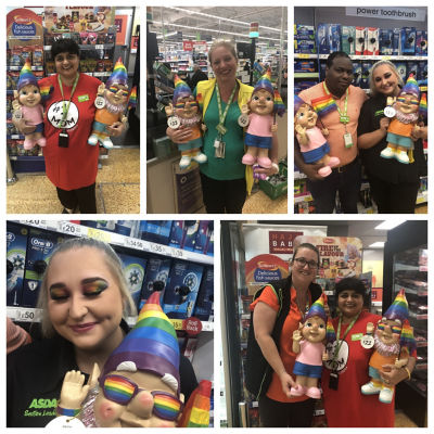Supporting Pride at Asda Charlton