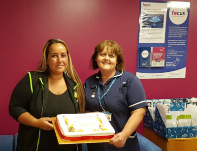 Syrita Clark from Asda Cheltenham supports Cheltenham & Gloucester Hospitals charity