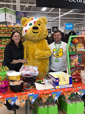 Supporting BBC Children in Need at Asda Enniskillen
