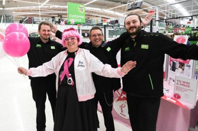 Christine with colleagues at Asda West Bridgford