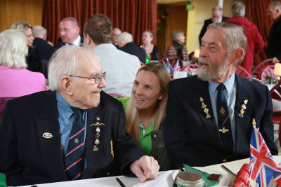 Asda Christmas party for members of Clacton-on-Sea Veterans' Breakfast Club