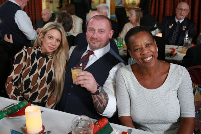 Asda Christmas party for members of Clacton-on-Sea Veterans' Breakfast Club