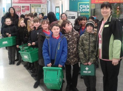 Diane at Asda Colne